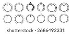 Round scale and controller volume level knob with