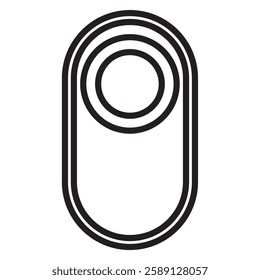 Round scale and icon isolated on transparent background, regulator, turn off controller, rotating 10 EPS