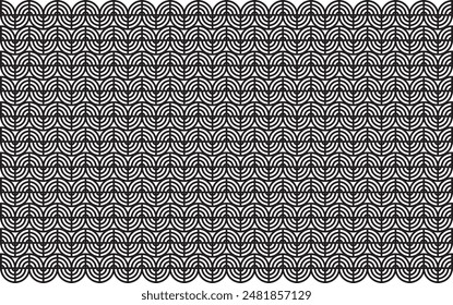 Round seamless pattern. Eclypse pattern. Spiral grid seamless pattern background. Endless round pattern illustration