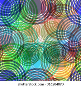 Round Seamless Pattern. Modern Geometrical Circle Design Template .