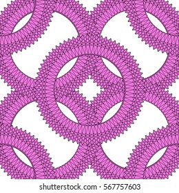 Round Seamless Pattern, Pink seamless pattern, Purple Pattern