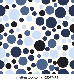 Round seamless shape pattern with circles