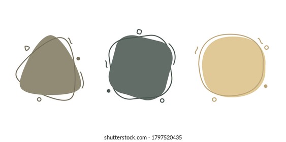 Round Shape, Round Abstract Vector Set, Round Oblong Shape Set, Trendy Circle, Modern Banner, Abstract, Blob, Geometric Vector Graphic Circle Elements Illustration Background for Sale Signs, Vector