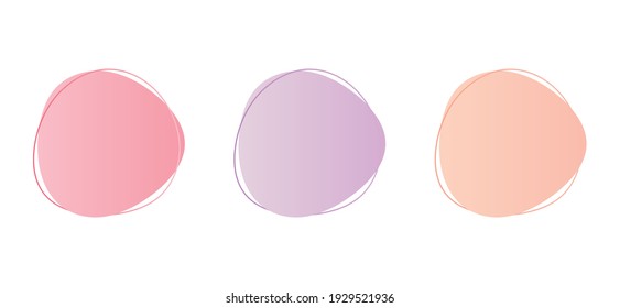 Round Shape, Round Abstract Vector Set, Round Oblong Shape Set, Trendy Circle, Modern Banner, Abstract, Blob, Geometric Vector Graphic Circle Elements Illustration Background for Sale Signs, Vector