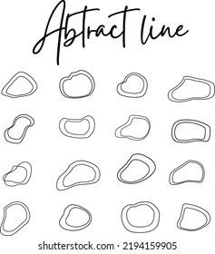 Round Shape, Round Abstract Vector Set, Round Oblong Shape Set, Trendy Circle, Modern Banner, Abstract, Blob, Geometric Vector Graphic Circle Elements Illustration Background for Sale Signs, Vector