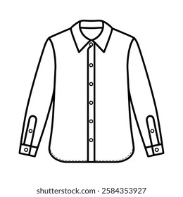 Round shape the boy dress coloring page line art
