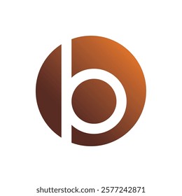 Round shape brand icon of the letter B