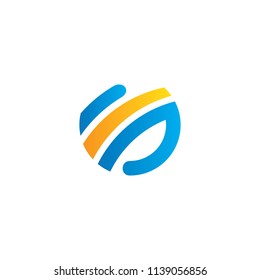 round shape circle loop vector logo