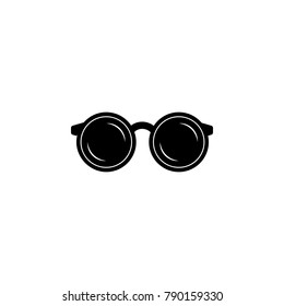 Round shape glasses icon. Eyeglass frame element icon. Premium quality graphic design icon. Baby Signs, outline symbols collection icon for websites, web design, mobile on white background