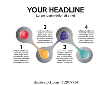 Round Shape infographic elements