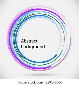 Round shape. Logo design. Vector illustration.