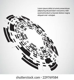 Round shape. Logo design. Vector illustration.