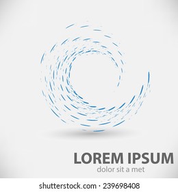 Round shape. Logo design. Vector illustration.