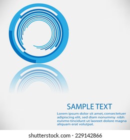 Round shape. Logo design.Circles of lines. Vector illustration.
