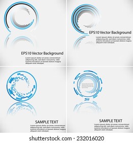 Round shape. Logo design.Circles of lines. Vector illustration.
