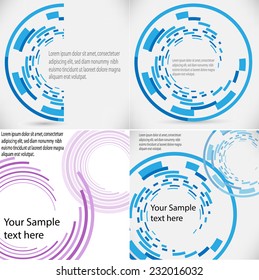 Round shape. Logo design.Circles of lines. Vector illustration.