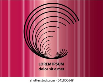 Round shape. Logo design.Circles of lines. Vector illustration.