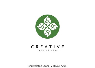  Round shape organic logo design