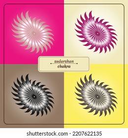 Round shape with sharp blade. Which is known as Sudarshan Chakra in Asian continent. It is seen in Lord Vishnu's hands