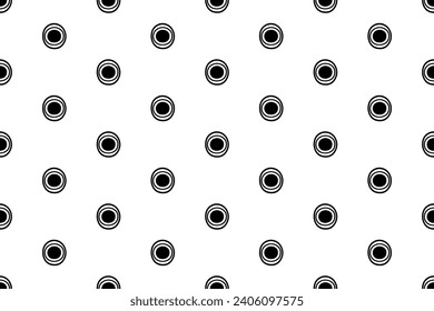 Round shape surface pattern. Vector seamless ornament