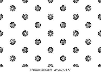 Round shape surface pattern. Vector seamless ornament
