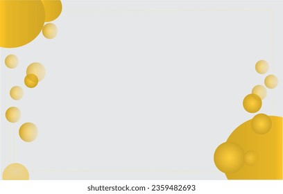 round shape vector blue and yellow background for card design