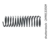 A round shaped coil metal spring that exhibits flexibility and durability in industrial conditions