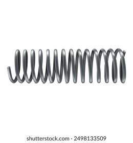 A round shaped coil metal spring that exhibits flexibility and durability in industrial conditions