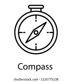 
Round shaped device with pins indicating in north and south direction, this is compass icon
