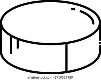 Round Shaped Object Outline Illustration