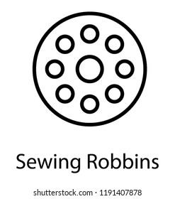 Round shaped reels with thread on it denoting bobbin 