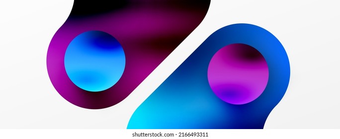 Round shapes and circle geometric abstract background. Vector Illustration For Wallpaper, Banner, Background, Card, Book Illustration, landing page