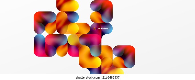 Round shapes and circle geometric abstract background. Vector Illustration For Wallpaper, Banner, Background, Card, Book Illustration, landing page