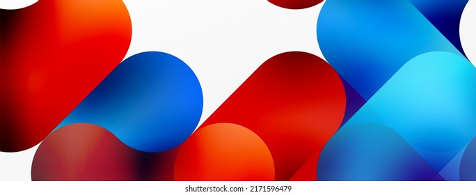 Round shapes and circle geometric abstract background. Vector Illustration For Wallpaper, Banner, Background, Card, Book Illustration, landing page