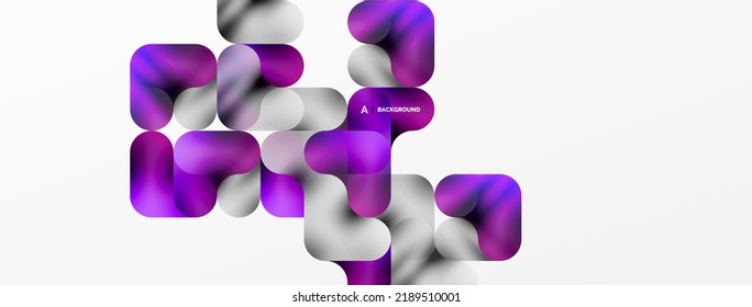 Rundformen und kreisgeometrischer abstrakter Hintergrund. Vektorgrafik für Bildschirmhintergründe, Banner, Hintergrund, Karte, Buchillustration, Landing-Page