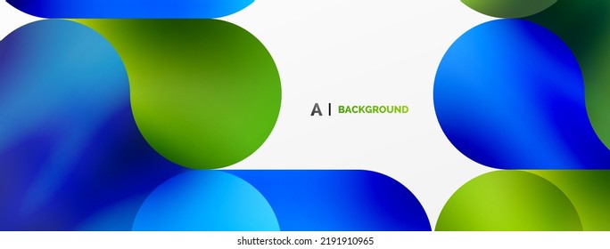Round shapes and circle geometric abstract background. Vector Illustration For Wallpaper, Banner, Background, Card, Book Illustration, landing page