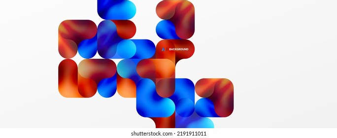 Round shapes and circle geometric abstract background. Vector Illustration For Wallpaper, Banner, Background, Card, Book Illustration, landing page