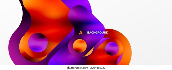 Round shapes and circle geometric abstract background. Vector Illustration For Wallpaper, Banner, Background, Card, Book Illustration, landing page