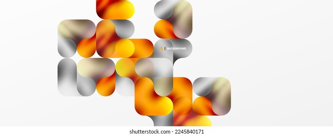 Round shapes and circle geometric abstract background. Vector Illustration For Wallpaper, Banner, Background, Card, Book Illustration, landing page
