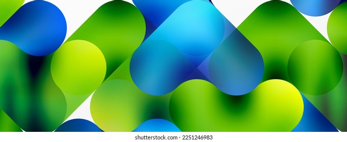 Round shapes and circle geometric abstract background. Vector Illustration For Wallpaper, Banner, Background, Card, Book Illustration, landing page