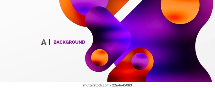Round shapes and circle geometric abstract background. Vector Illustration For Wallpaper, Banner, Background, Card, Book Illustration, landing page