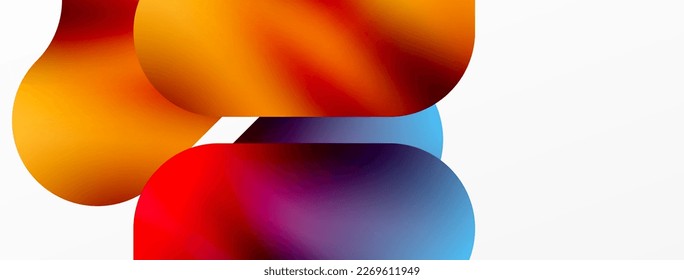 Round shapes and circle geometric abstract background. Vector Illustration For Wallpaper, Banner, Background, Card, Book Illustration, landing page