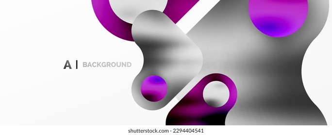 Round shapes and circle geometric abstract background. Vector Illustration For Wallpaper, Banner, Background, Card, Book Illustration, landing page