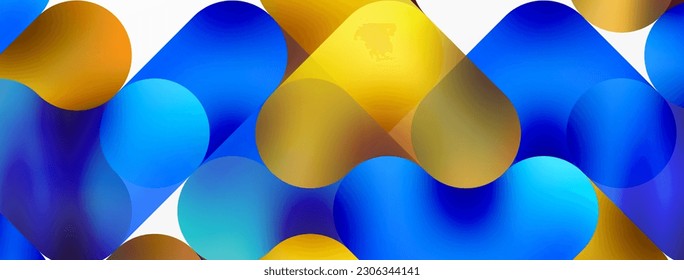 Round shapes and circle geometric abstract background. Vector Illustration For Wallpaper, Banner, Background, Card, Book Illustration, landing page