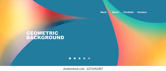 Runde Formen und Kreise geometrischer abstrakter Hintergrund. Vektorgrafik für Bildschirmhintergründe, Banner, Hintergrund, Karte, Buchillustration, Landing-Page