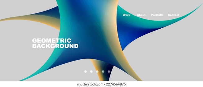 Round shapes and circles geometric abstract background. Vector Illustration For Wallpaper, Banner, Background, Card, Book Illustration, landing page