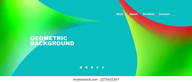 Round shapes and circles geometric abstract background. Vector Illustration For Wallpaper, Banner, Background, Card, Book Illustration, landing page