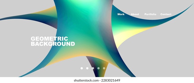 Round shapes and circles geometric abstract background. Vector Illustration For Wallpaper, Banner, Background, Card, Book Illustration, landing page