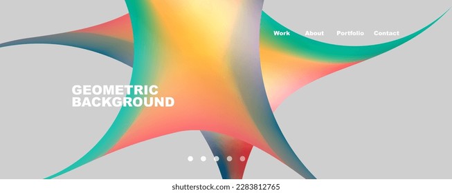 Round shapes and circles geometric abstract background. Vector Illustration For Wallpaper, Banner, Background, Card, Book Illustration, landing page