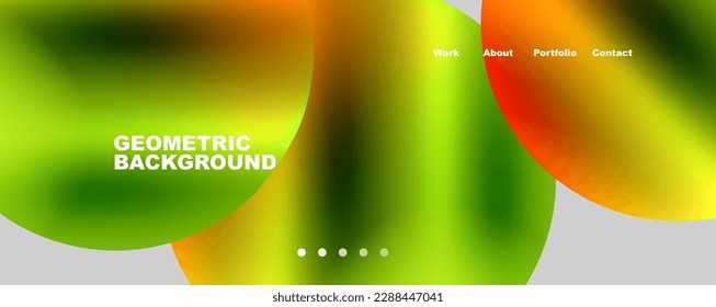 Round shapes and circles geometric abstract background. Vector Illustration For Wallpaper, Banner, Background, Card, Book Illustration, landing page